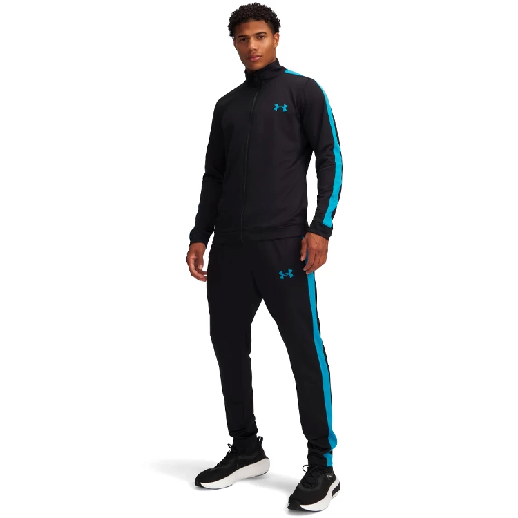 Спортивный костюм мужской Under Armour UA Rival Knit Track Suit L Черный/Синий photo 5